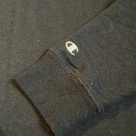 Champion Black Drawstring Turtle Neck Sweatshirt - Picture 3 of 3